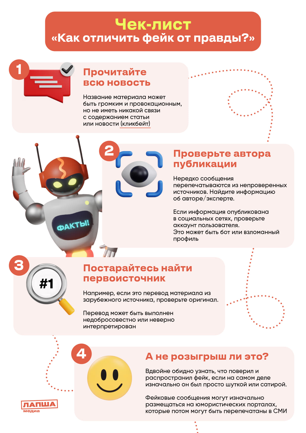 Информационные материалы для проверки информации на достоверность